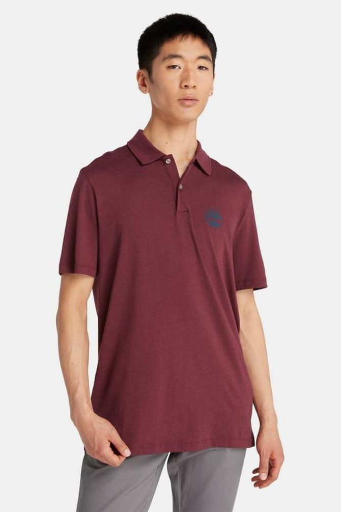 חולצת פולו טימברלנד עם לוגו