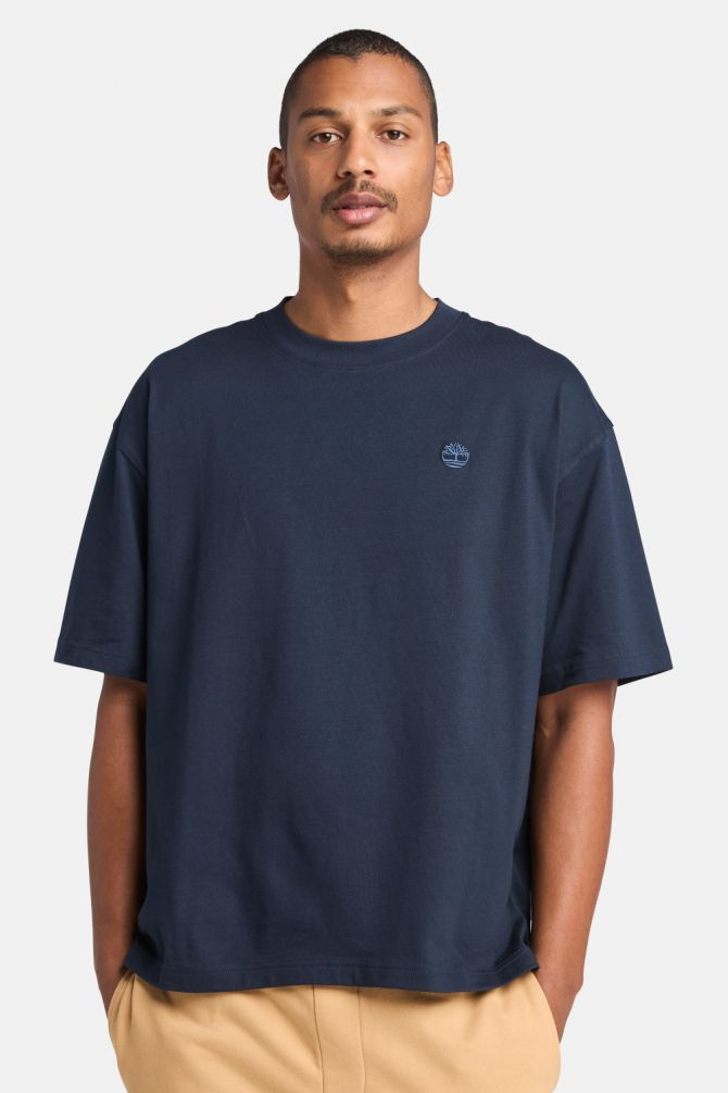 טי שירט Dunstan River עם לוגו רקום לגברים