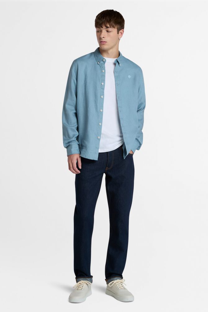 מכנסי ג’ינס גזרה ישרה לגברים