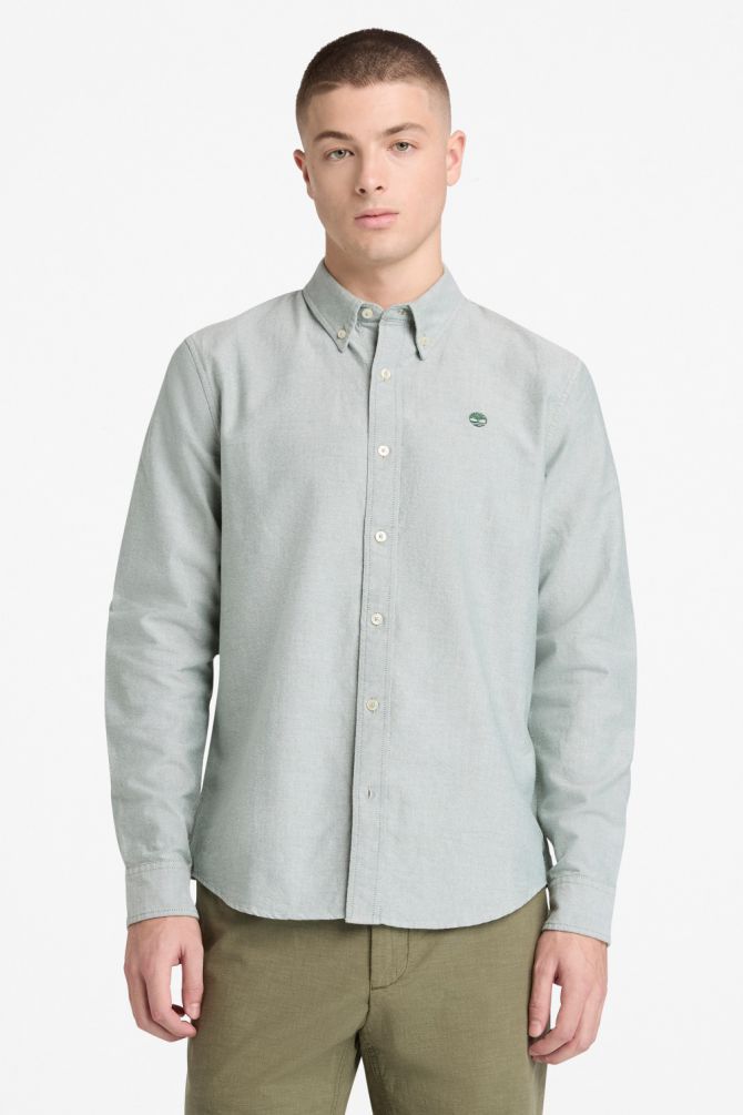 חולצת אוקספורד עם שרוולים ארוכים לגברים