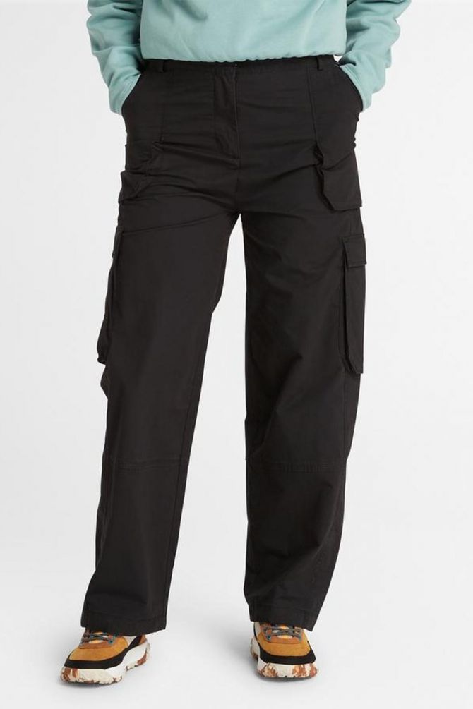 מכנסיים ארוגים פונקציונליים קארגו לנשים.