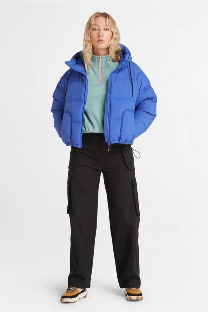 מכנסיים ארוגים פונקציונליים קארגו לנשים.