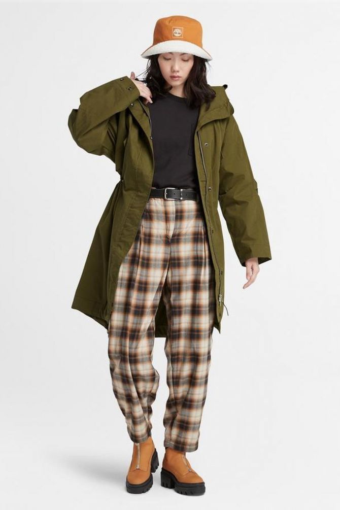 מעיל פארקה ארוך במיוחד לנשים