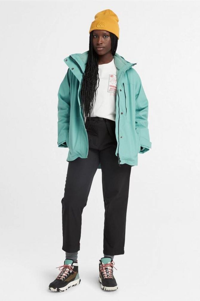 טי שירט קרופ עם הדפס לנשים