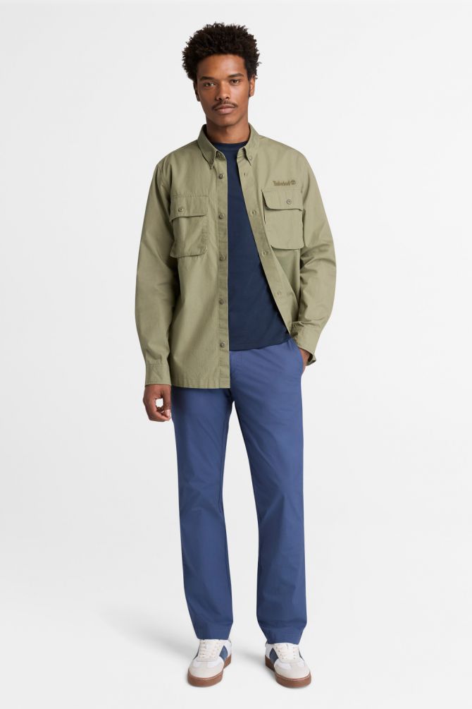 מכנסי צ’ינו ארוכים לגברים Claremont Poplin Chino