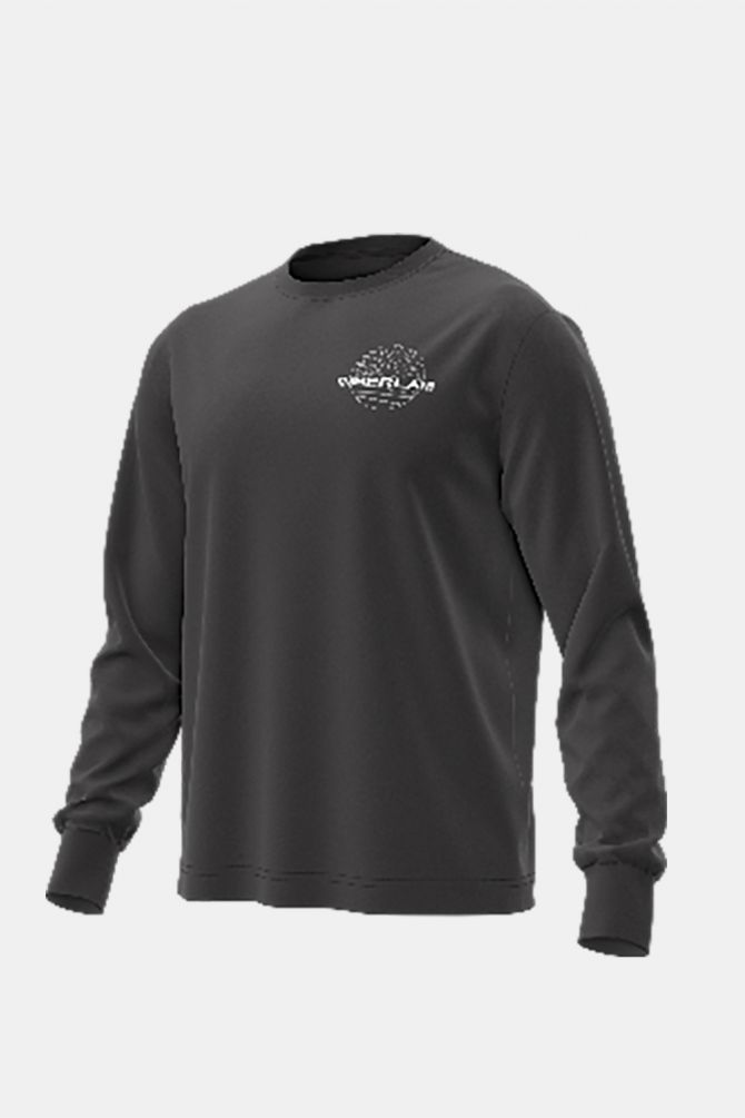 טי שירט שרוול ארוך Timberland עם הדפס אחורי לגברים