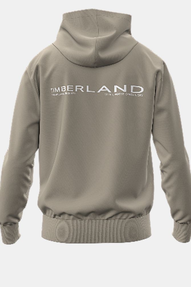 סווטשירט עם קפוצ’ון והדפס Timberland בגב לגברים