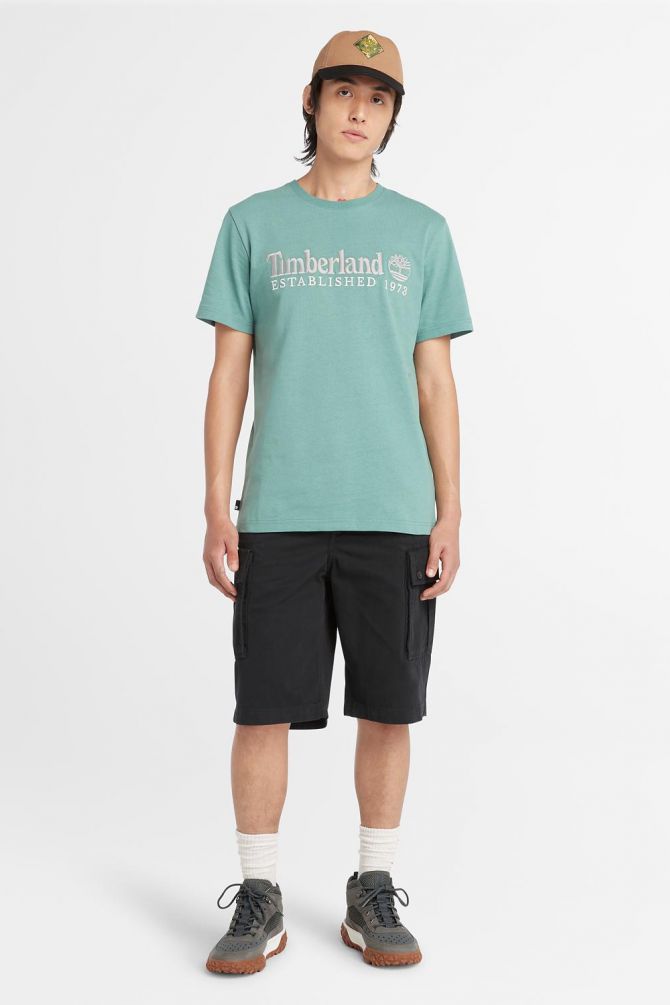 טי-שירט עם רקמת לוגו Timberland לגברים