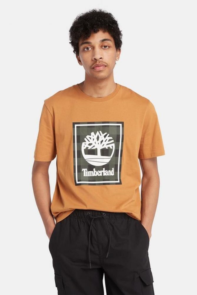 חולצת טי שירט באפלו משבצות לגבר