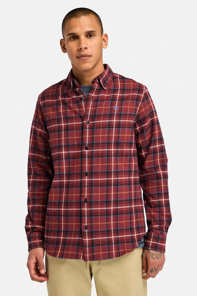 חולצת משבצות מכופתרת של טימברלנד