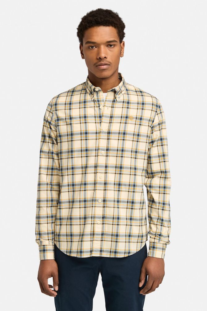 חולצת משבצות מכופתרת של טימברלנד