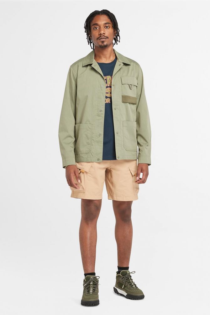 מכנסי ברמודה מבד גמיש Timberland לגברים