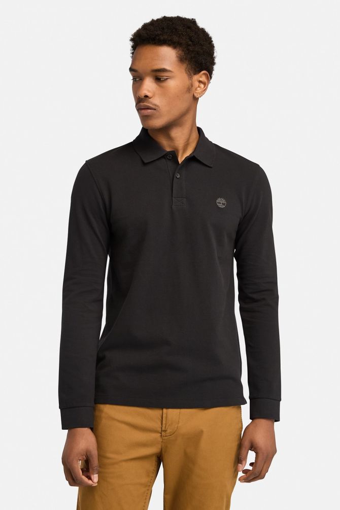 חולצת פולו ארוכה ואיכותית Timberland® לגבר