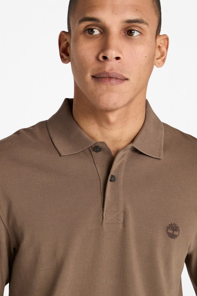 חולצת פולו ארוכה ואיכותית Timberland® לגבר