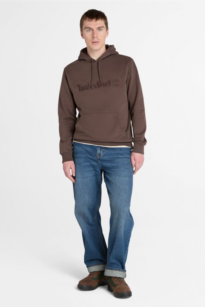 סווטשירט עם כובע ולוגו Timberland® רקמה לגבר