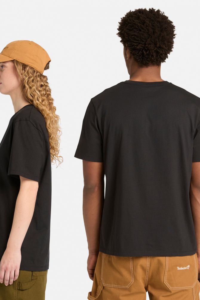 טי שירט יוניסקס עם שרוולים קצרים והדפס Timberland