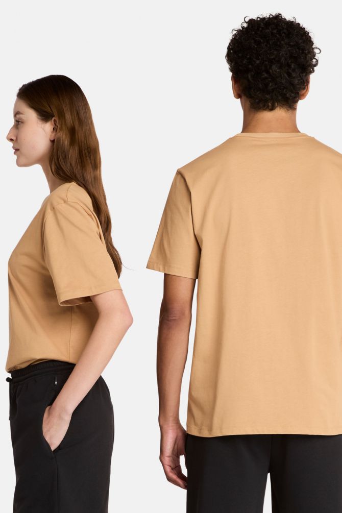 טי שירט יוניסקס עם שרוולים קצרים והדפס Timberland