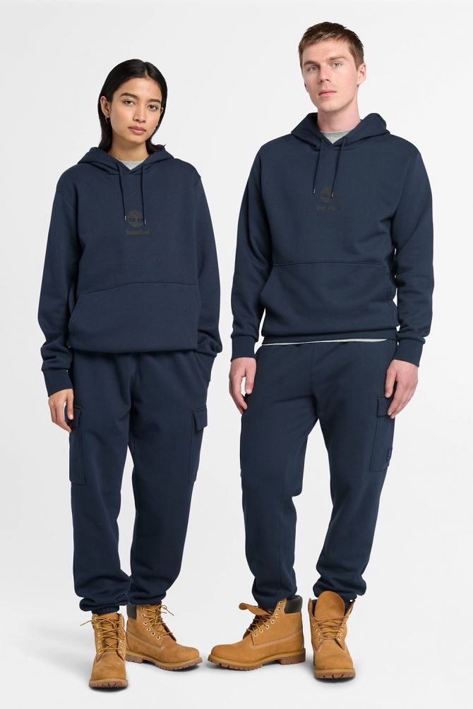 סווטשירט UNISEX עם לוגו Timberland® וקפוצ’ון