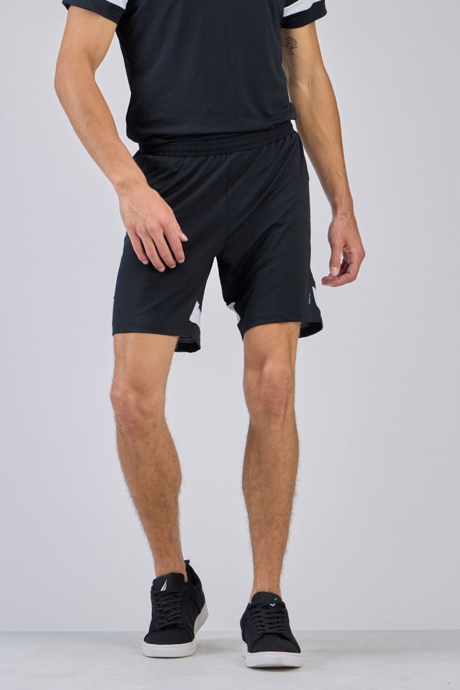 מכנסי אימון עם עיצוב ”פס” לגבר