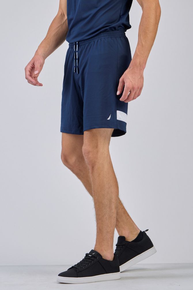 מכנסי אימון עם עיצוב ”פס” לגבר