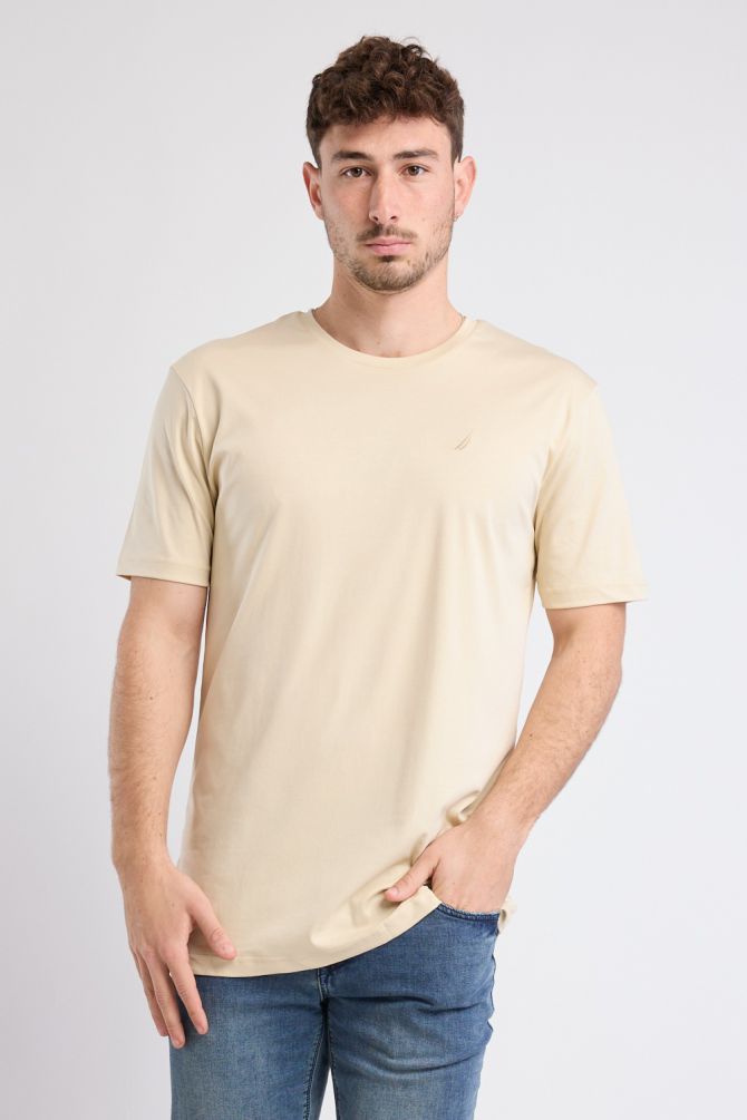 טי שירט קצרה עם לוגו Nautica לגברים