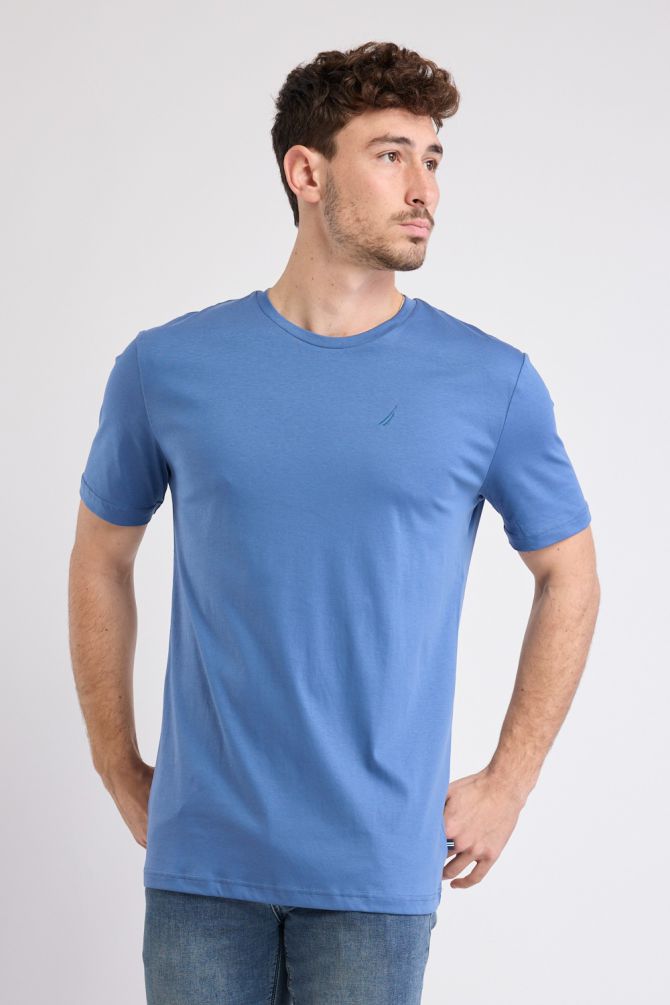 טי שירט קצרה עם לוגו Nautica לגברים