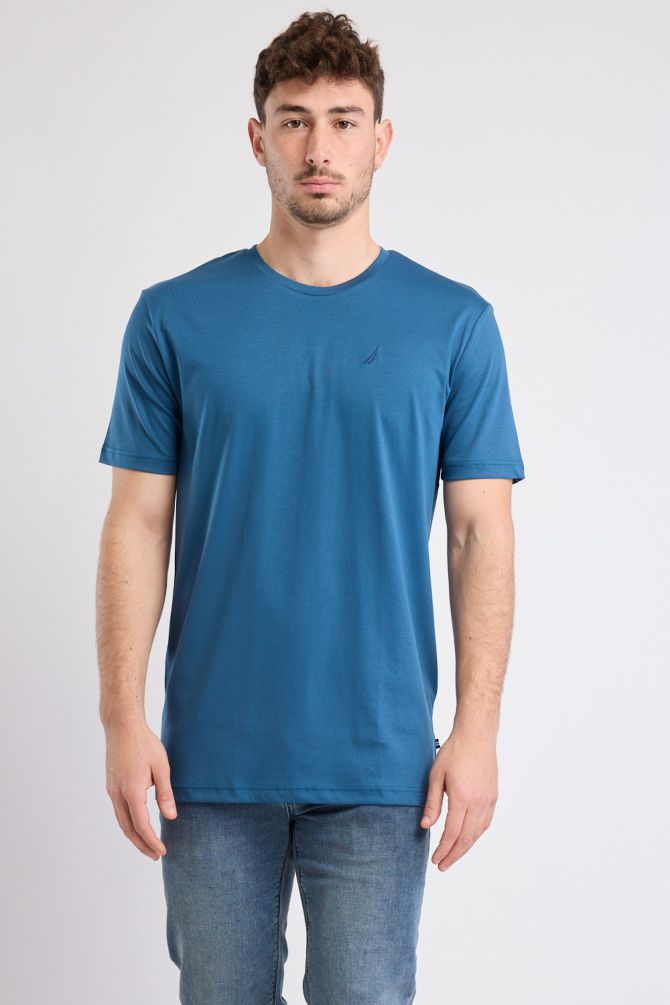 טי שירט קצרה עם לוגו Nautica לגברים