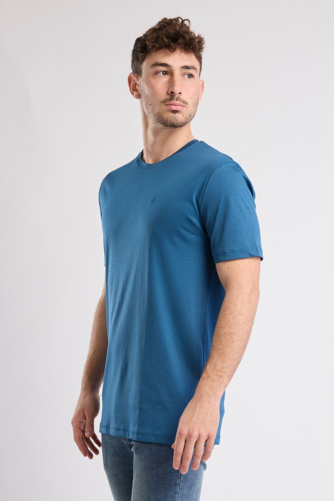 טי שירט קצרה עם לוגו Nautica לגברים