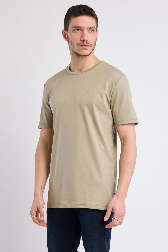 טי שירט קצרה עם לוגו Nautica לגברים