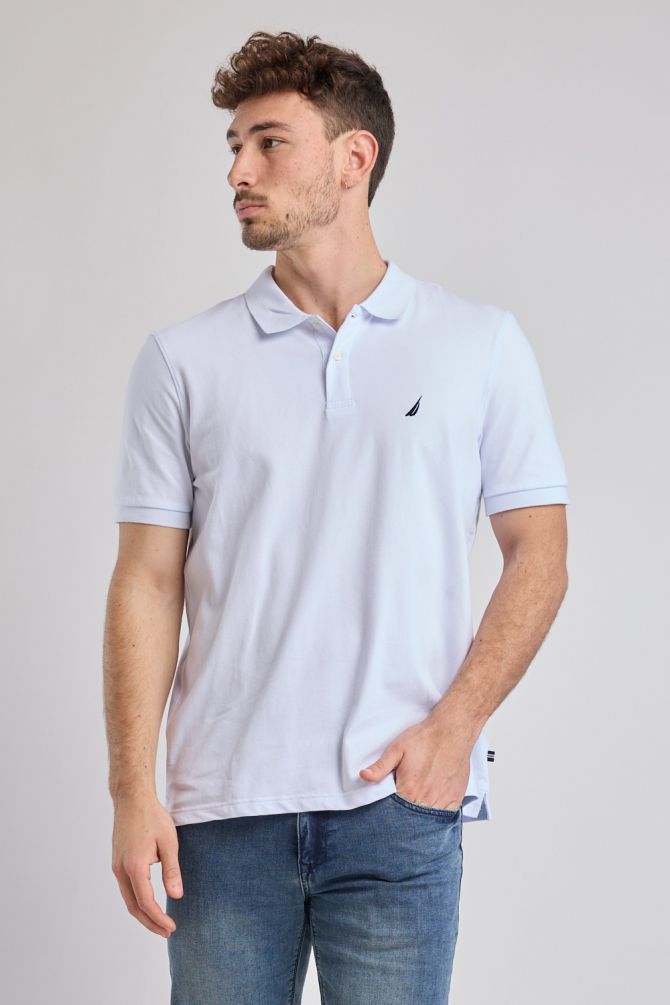 חולצת פולו Nautica קצרה עם לוגו רקום גברים