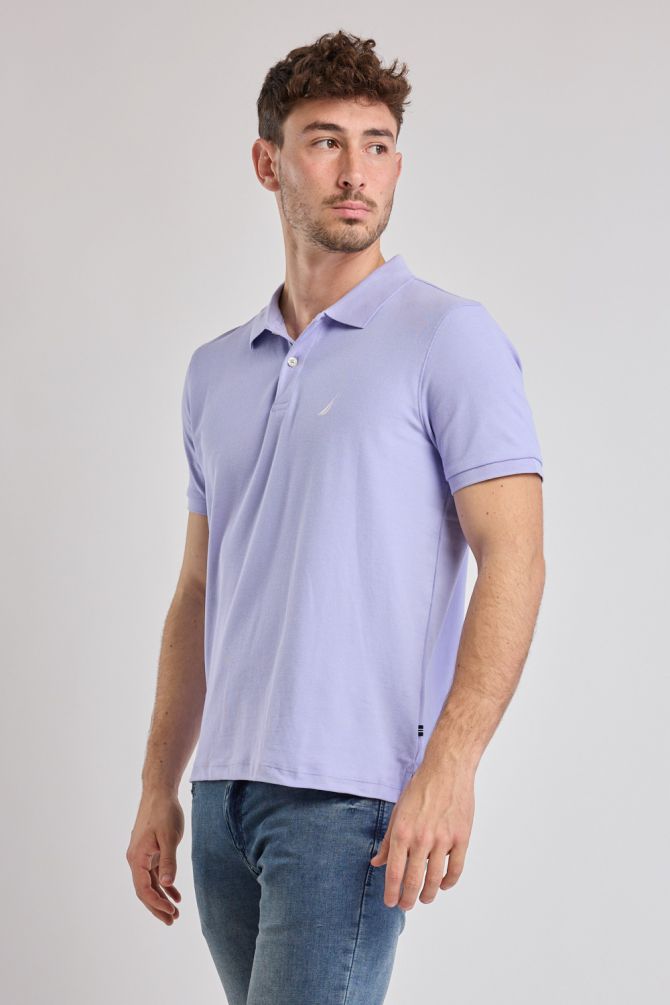 חולצת פולו Nautica קצרה עם לוגו רקום גברים