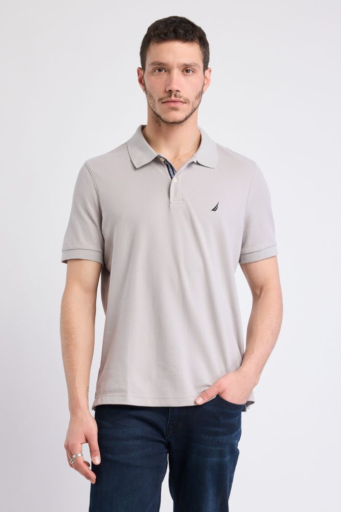 חולצת פולו Nautica קצרה עם לוגו רקום גברים