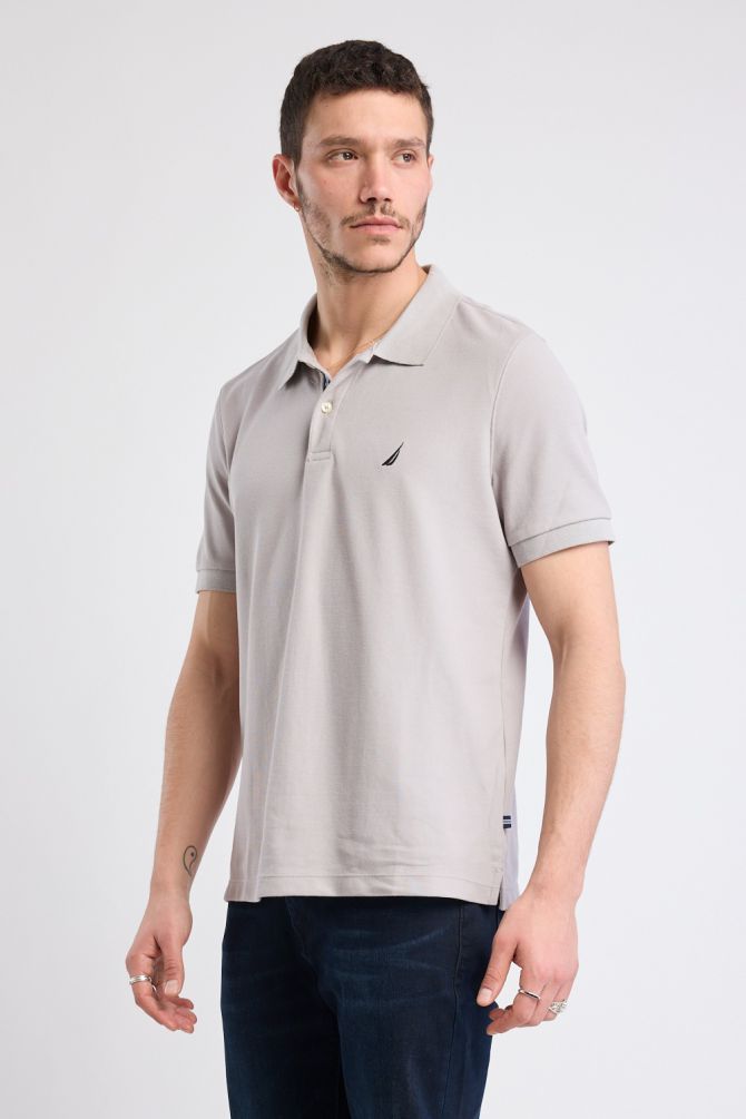 חולצת פולו Nautica קצרה עם לוגו רקום גברים