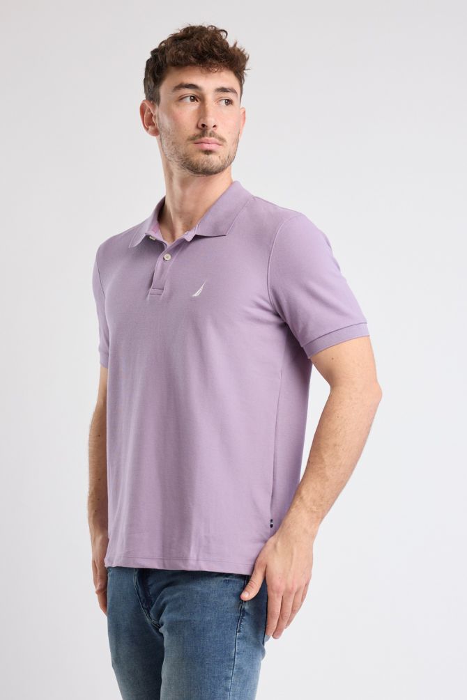 חולצת פולו Nautica קצרה עם לוגו רקום גברים