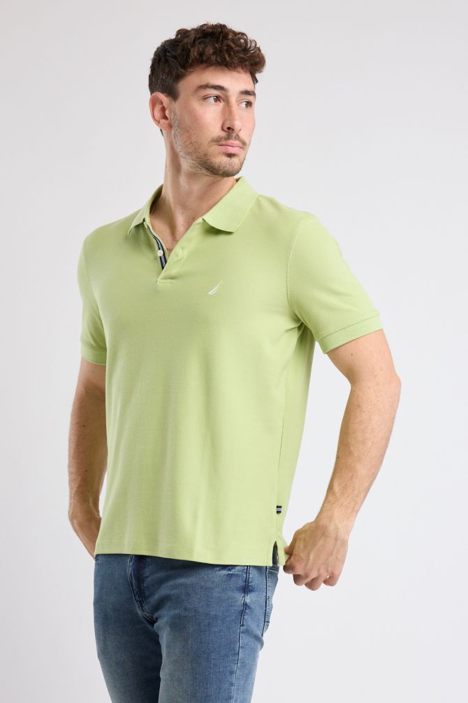 חולצת פולו Nautica קצרה עם לוגו רקום גברים