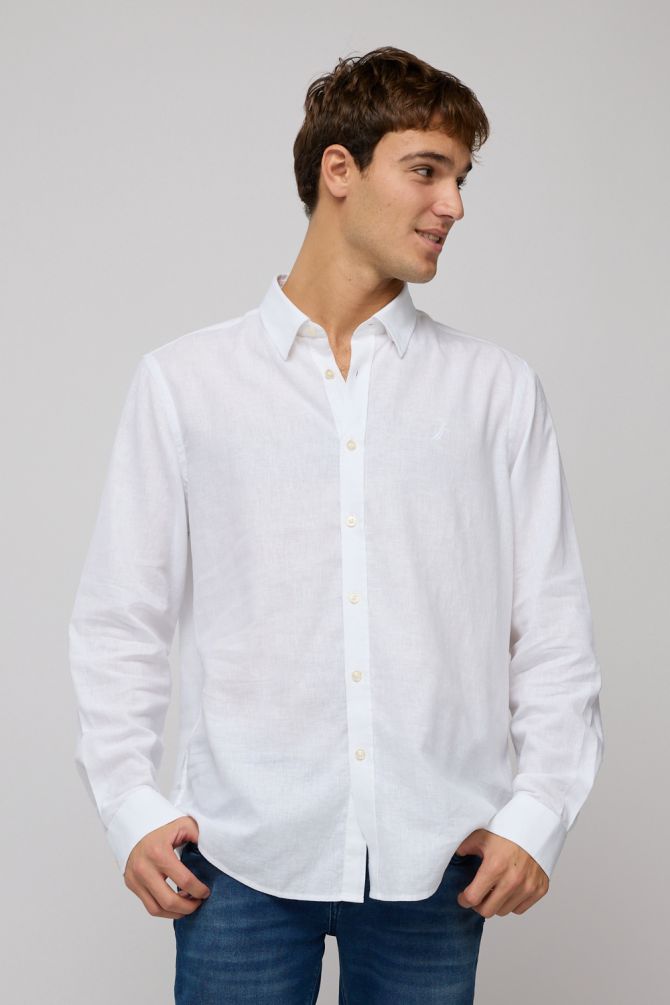 חולצה מכופתרת ארוכה לגברים