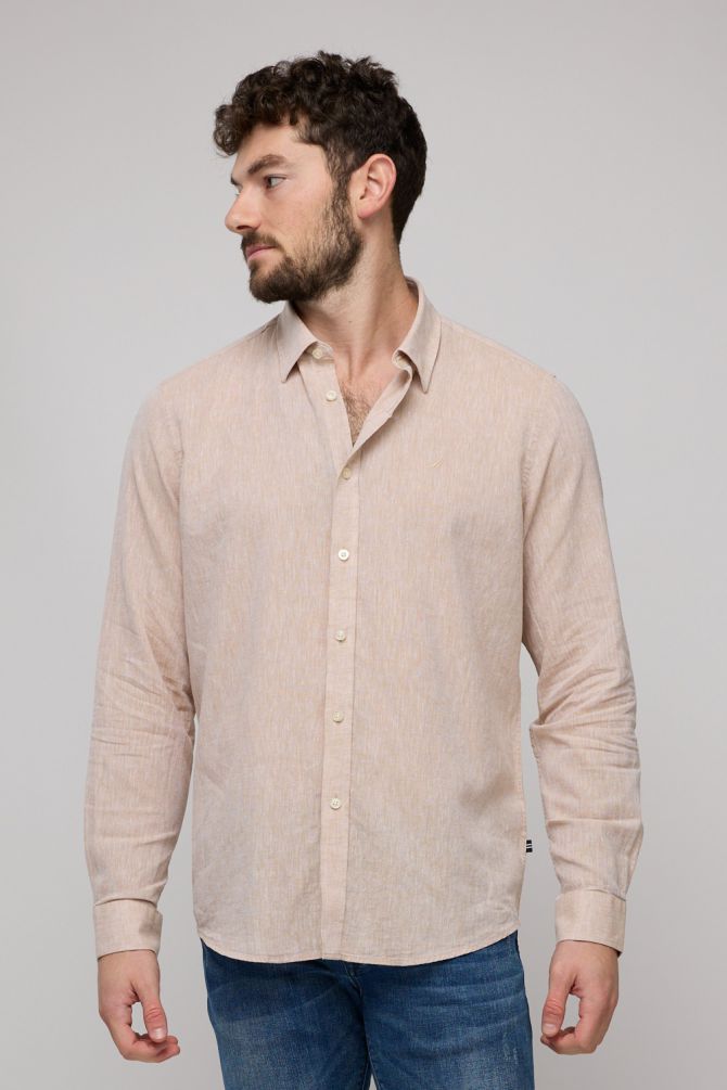 חולצה מכופתרת ארוכה לגברים