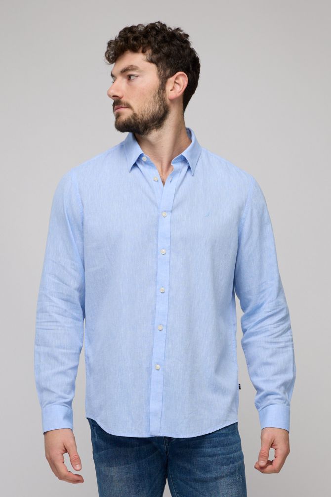 חולצה מכופתרת ארוכה לגברים