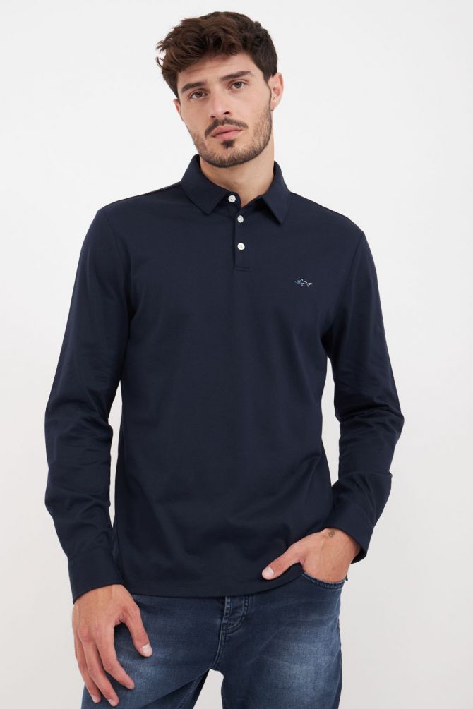 חולצת פולו עם שרוולים ארוכים Greg Norman לגברים