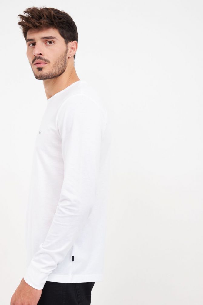 חולצה עם שרוולים ארוכים ולוגו רקום Greg Norman לגברים