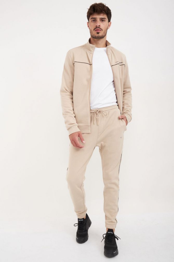 מכנסיים ספורטיביים לגברים עם פסי צד Greg Norman