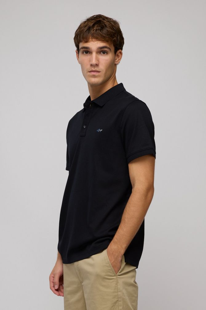 חולצת פולו לגברים עם לוגו רקום Greg Norman