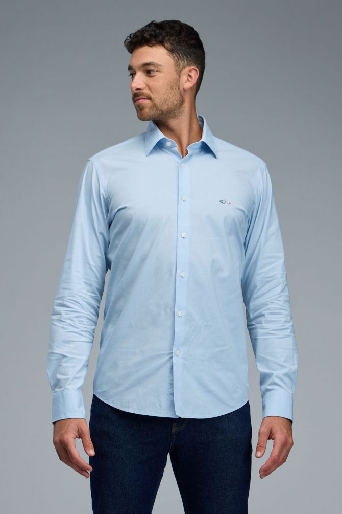 חולצה מכופתרת עם שרוולים ארוכים לגברים Greg Norman