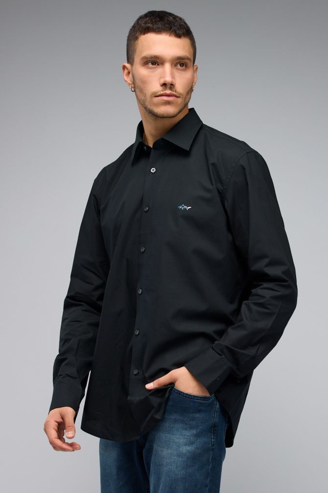 חולצה מכופתרת עם שרוולים ארוכים לגברים Greg Norman