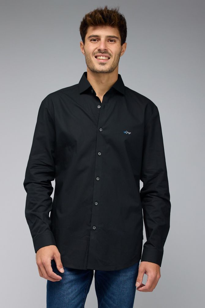 חולצה מכופתרת עם שרוולים ארוכים לגברים Greg Norman