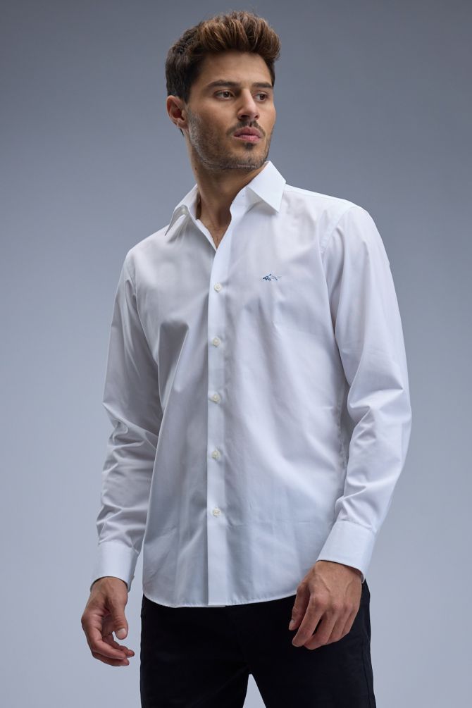 חולצה מכופתרת עם שרוולים ארוכים לגברים Greg Norman