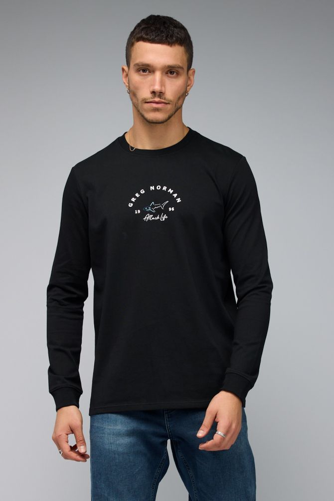 חולצת טי עם שרוולים ארוכים לגברים Greg Norman