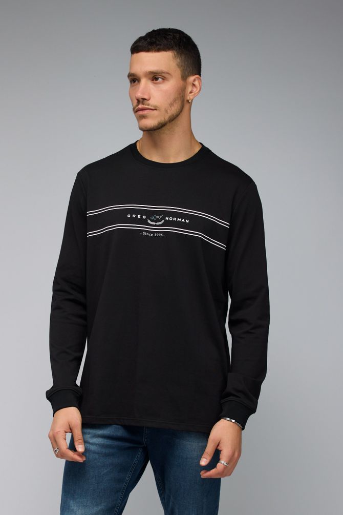 חולצת טי עם שרוולים ארוכים לגברים Greg Norman