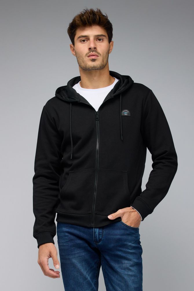 סווטשירט Greg Norman עם רוכסן וקפוצ’ון לגברים