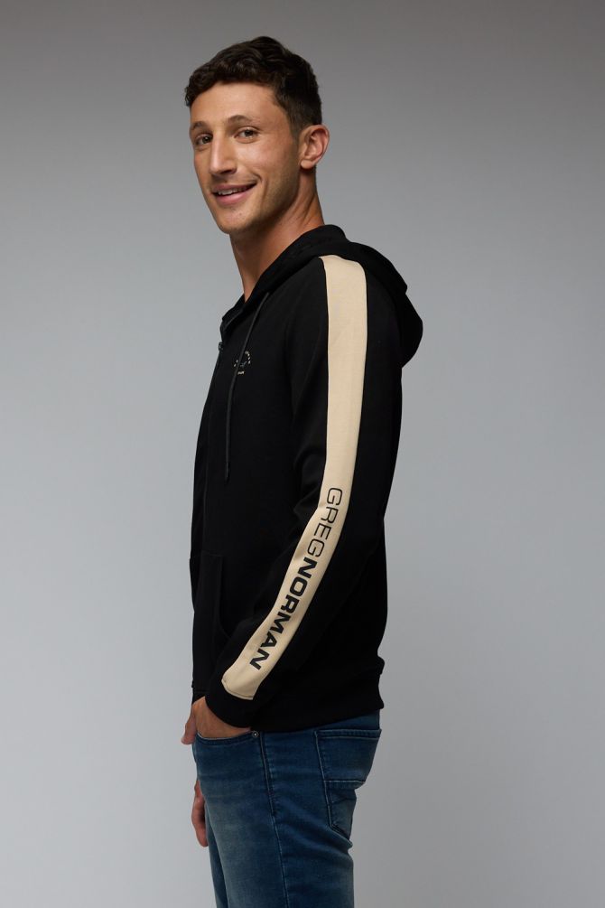 סווטשירט עם רוכסן מלא וקפוצ’ון מבית גרג נורמן